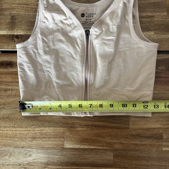 Prairie Wear Hugger Prima Bra Medium Beige Post Surgical NO CUPS INSERTS! - Picture 15 of 15